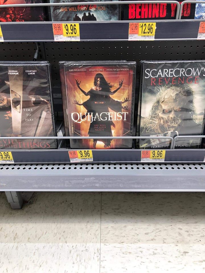  Ouijageist DVD on the shelves at Walmart store in Omaha Nebraska USA